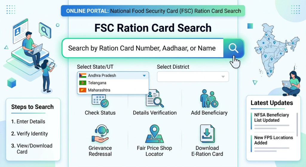 FSC Ration Card Search